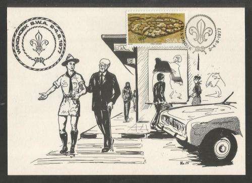 RSA 1977 SCOUTING PRIVATE MAXI CARD # 15