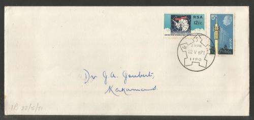 MILITARY COM COVER - 1971 1 FIELD POST OFFICE (FPO / VPK) DATED 22/5/71 B