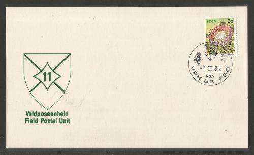 MILITARY COM CARD - 1982 82 FIELD POST OFFICE (FPO / VPK) DATED 1/2/82