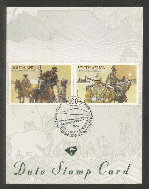 RSA 1999 ANGLO BOER WAR - STORMBERG BLACK WEEK - DATE STAMP CARD 99/30