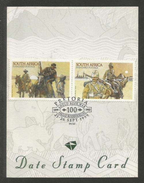 RSA 1999 ANGLO BOER WAR - 100TH ANNIV PRETORIA 21-26/9/99 - DATE STAMP CARD 99/23