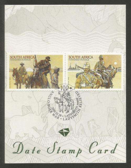 RSA 2000 ANGLO BOER WAR - LADYSMITH RELIEVED - DATE STAMP CARD 2000/02