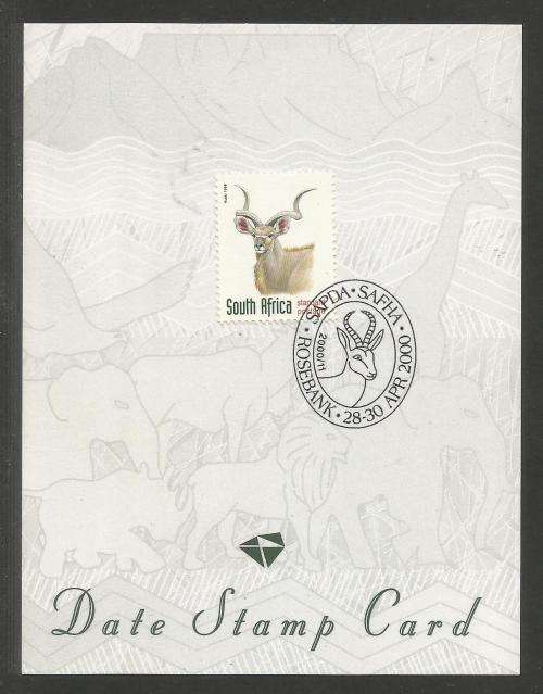 RSA 2000 SAPDA/SAFHA ROSEBANK - DATE STAMP CARD 2000/11