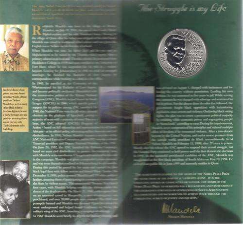COMMEMORATIVE MEDAL 2008 MANDELA LAUREATES