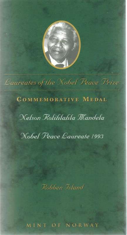 COMMEMORATIVE MEDAL 2008 MANDELA LAUREATES