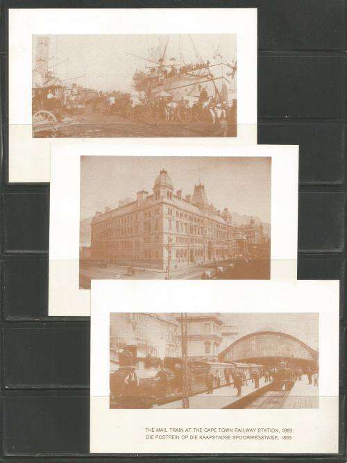 RSA 1991 SET OF 8 POSTAL SERVICES UNUSED POSTCARDS ISSUED FOR NATIONAL STAMPEX CAPE TOWN
