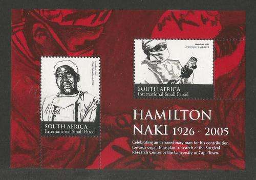 RSA 2014 HAMILTON NAKI MNH MINIATURE SHEET