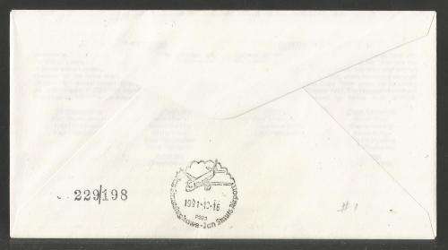 AVIATION 1991 FLITESTAR #1 1ST FLIGHT COVER CAPE TOWN - JHB 16/10/91