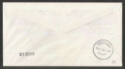AVIATION 1992 FLITESTAR #20 1ST FLIGHT COVER DURBAN - PORT ELIZABETH 6/1/92