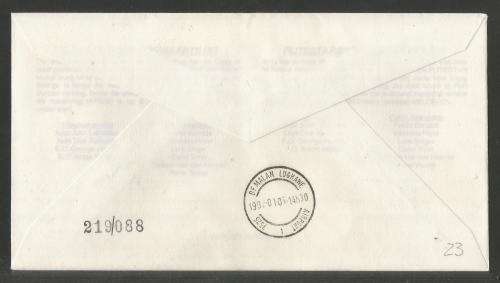 AVIATION 1992 FLITESTAR #23 1ST FLIGHT COVER DURBAN - CAPE TOWN 6/1/92