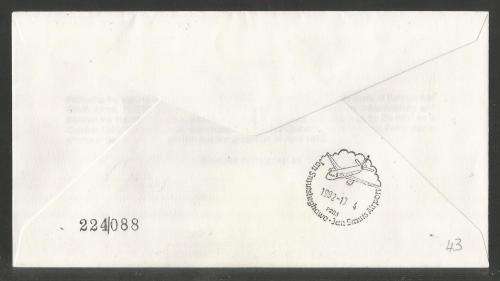 AVIATION 1992 FLITESTAR #43 1ST FLIGHT COVER BAHRAIN - JHB 4/10/92