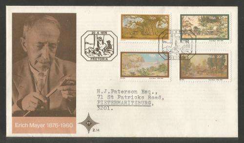 RSA 1976 ERICH MAYER OFFICIAL FDC 2.14 ADDRESSED TO PMB