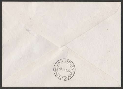 AVIATION 1981 KEMPAIR FLIGHT COVER #1.14 1ST AIR MAURITIUS FLIGHT INDIA TO JAN SMUTS