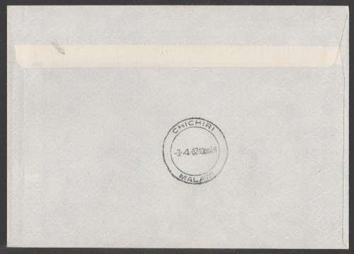 AVIATION 1982 AIRPHILSA FLIGHT COVER #39 1ST FLIGHT SAA BOEING 737 JAN SMUTS TO BLANTYRE