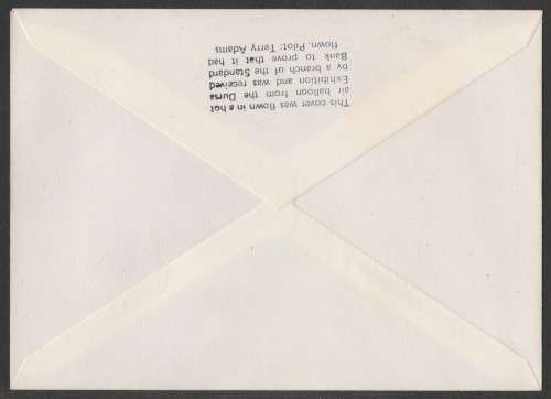 AVIATION 1983 AIRPHILSA FLIGHT COVER #50 200 ANNIV 1ST HOT AIR BALLOON FLIGHT DBN TO VERULAM SIGNED