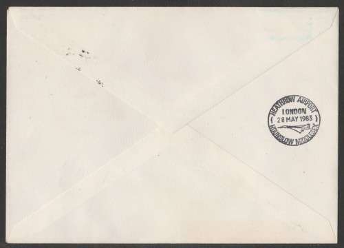 AVIATION 1983 AIRPHILSA FLIGHT COVER #51 1ST NON STOP SAA TRIAL FLIGHT BOEING 747 300 JHB TO LDN