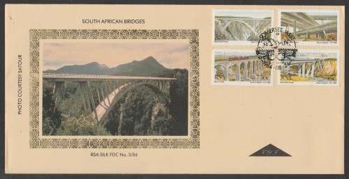 RSA 1984 SA BRIDGES SILK FDC 3/84