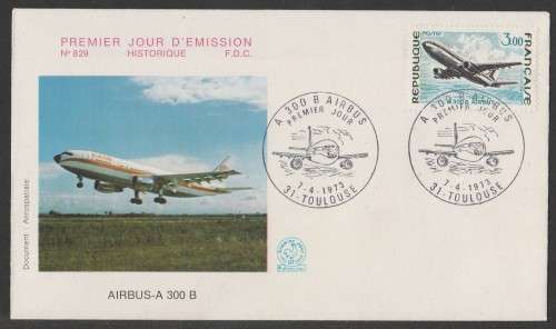 AVIATION 1973 AIRBUS A300 COM COVER TOULOUSE PREMIER