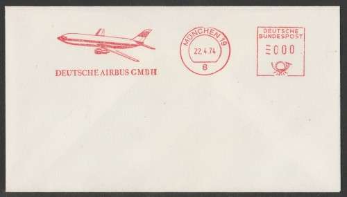 AVIATION 1974 AIRBUS A300 COM COVER DEUTSCHE AIRBUS GMBH