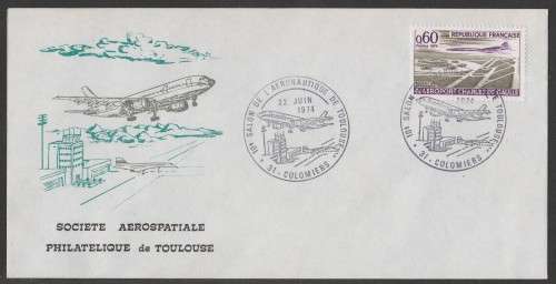 AVIATION 1974 AIRBUS A300 COM COVER TOULOUSE SOCIETE ACROSPATIALE