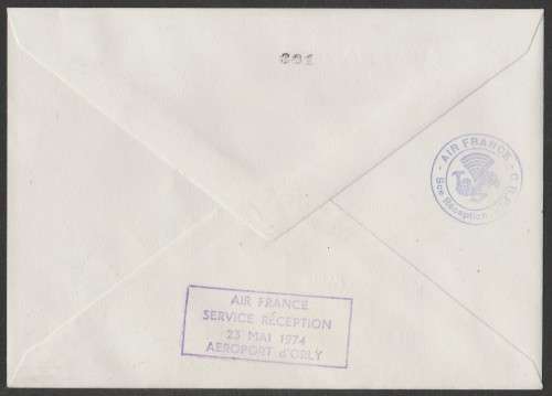 AVIATION 1974 AIRBUS A300 COM COVER AIR FRANCE LONDON-PARIS