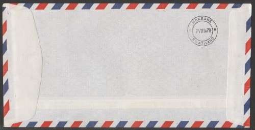 AVIATION 1978 ROYAL SWAZI AIRWAYS FLIGHT COVER 1ST SCHEDULED FLIGHT JAN SMUTS-MATSAPHA