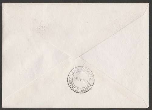 AVIATION 1981 AIR MAURITIUS FLIGHT COVER 1ST FLIGHT INDIA-JAN SMUTS FLOWN MAURITIUS -JAN SMUTS