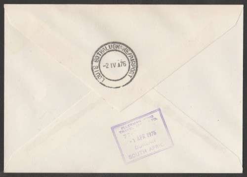 AVIATION 1976 FLIGHT COVER 1ST SCHEDULED FLIGHT EMRIC AIR SERVICES CESSNA 402 RICHARDS BAY-DBN