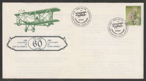 AVIATION 1980 60 YEARS AVIATION IN SA COM COVER