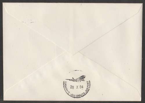 AVIATION 1984 FLIGHT COVER DF MALAN AIRPORT - JAN SMUTS AIRPORT 27/10/84