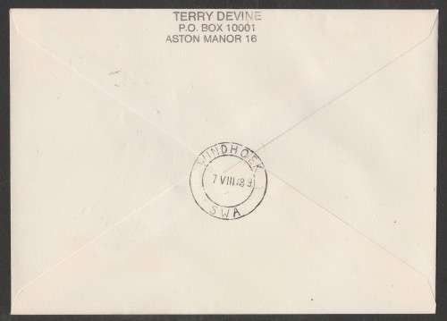 AVIATION 1989 FLIGHT COVER JAN SMUTS AIRPORT TO WINDHOEK 6/8/89