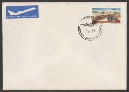 AVIATION 1984 FLIGHT COVER JAN SMUTS AIRPORT D/S 1/8/84