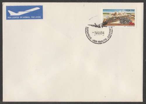 AVIATION 1984 FLIGHT COVER JAN SMUTS AIRPORT D/S 1/8/84