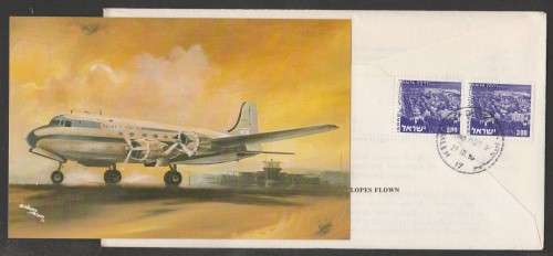AVIATION 1980 60 YEARS AVIATION IN SA FLIGHT COVER 30TH ANNIV SA AND ISRAEL 17 IN REAR D/S