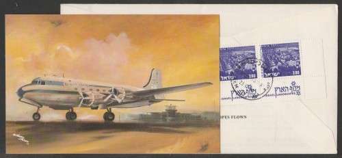 AVIATION 1980 60 YEARS AVIATION IN SA FLIGHT COVER 30TH ANNIV SA AND ISRAEL 17 IN REAR D/S