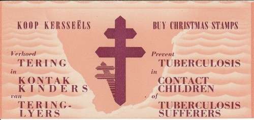 UNION SA 1960 2/6 CHRISTMAS LABELS BOOKLET COMPLETE WITH 5 MNH PANES