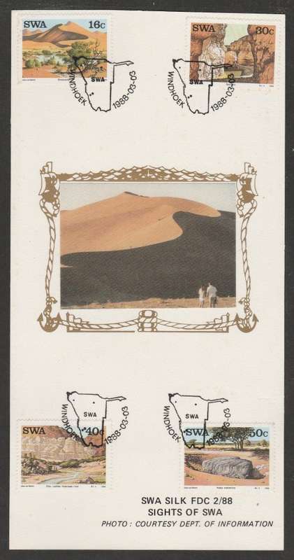 SWA 1988 SIGHTS LIMITED EDITION MAXISILK CARD # 2/88