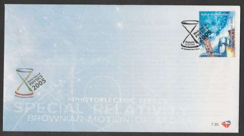 RSA 2005 YEAR OF PHYSICS OFFICIAL FDC 7.95