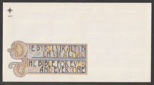 RSA 1987 THE BIBLE SOCIETY UNSERVICED FDC 4.23