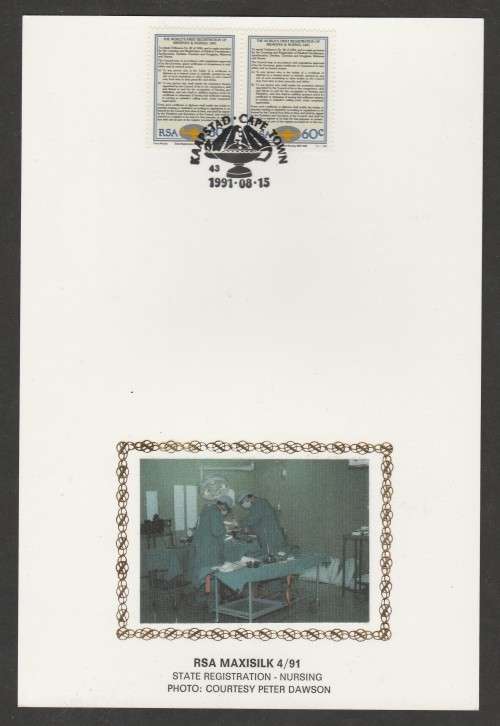 RSA 1991 STATE REGISTRATION NURSING LIMITED EDITION MAXISILK CARD 4/91