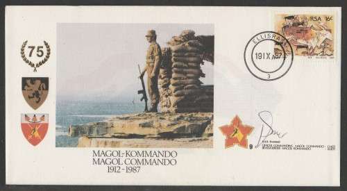 SA ARMY COM COVER #9 - 1987 75 YEARS MAGOL COMMANDO - SIGNED IN BLACK