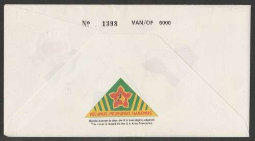 SA ARMY COM COVER #10 - 1987 125 YEARS NATAL FIELD ARTILLERY - SIGNED IN BLACK