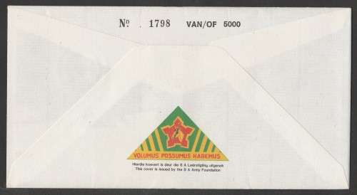 SA ARMY COM COVER #18 - 1988 65 YEARS SA CORPS OF SIGNALS - SIGNED IN BLACK