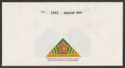 SA ARMY COM COVER #22 - 1989 50 YEARS PRETORIA HIGHLANDERS REGIMENT - SIGNED IN BLACK