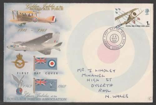 AVIATION 1968 GOLDEN JUBILEE ROYAL AIR FORCE FLIGHT COVER