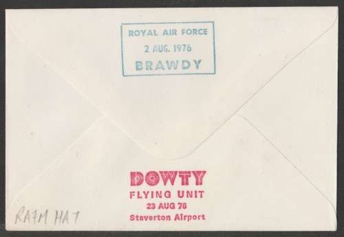 AVIATION 1976 SIGNED FLIGHT COVER 25TH ANNIV 1ST FLIGHT HUNTERS
