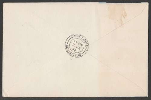 AVIATION 1962 BOAC FLIGHT COVER 1ST FLIGHT ROME TO MAURITIUS