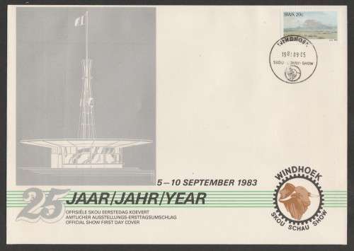 SWA 1983 WINDHOEK SHOW COM COVER WITH WINDHOEK SHOW D/S 5/9/83