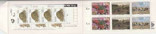 RSA 1993 BLUE TRAIN TOURISM BOOKLET WITH STICKER AND ADDED 5c ATTACHED LEFT AND 10c ROW 9