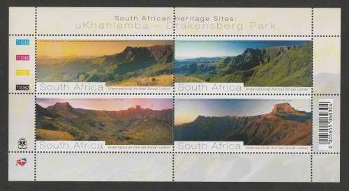 RSA 2008 DRAKENSBERG PARK MNH FULL SHEET OF 4